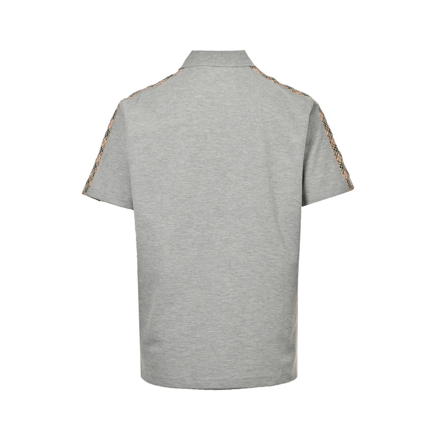 Burberry 25ss Warhorse Embroidery Plaid Shoulder Polo Short Sleeve
