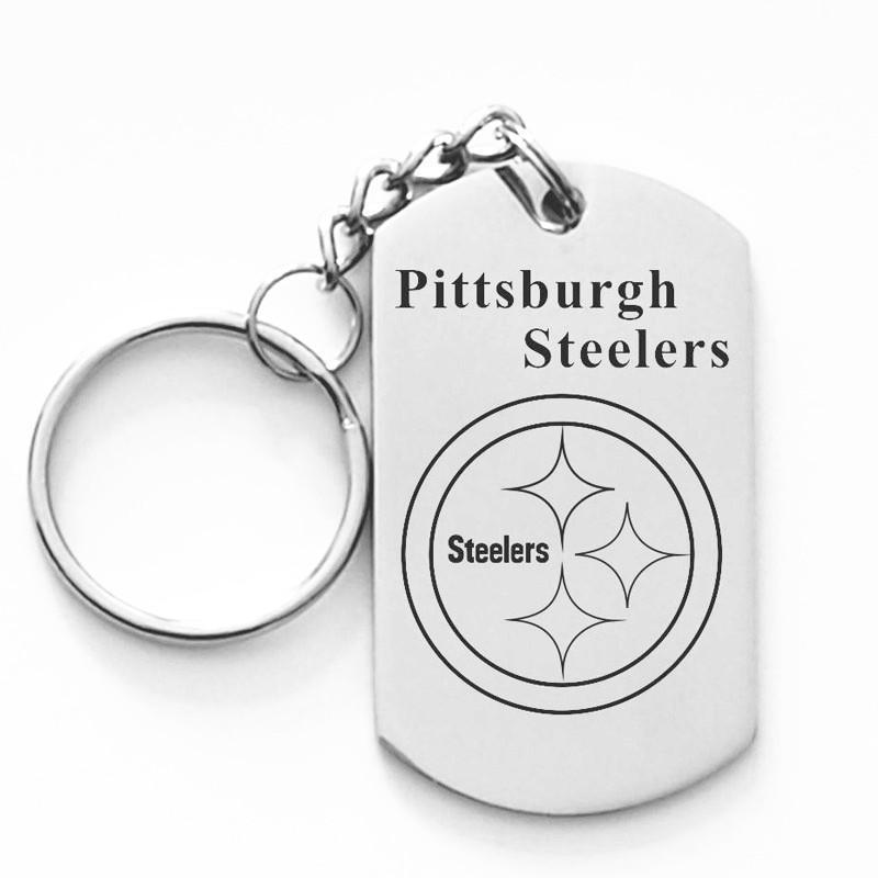 PITTSBURGH STEELERS TITANIUM STEEL KEYCHAIN