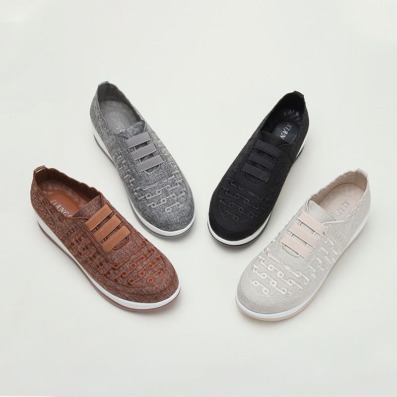 Ultimate Comfort with Fly Woven Mesh Slip-on Women's Shoes