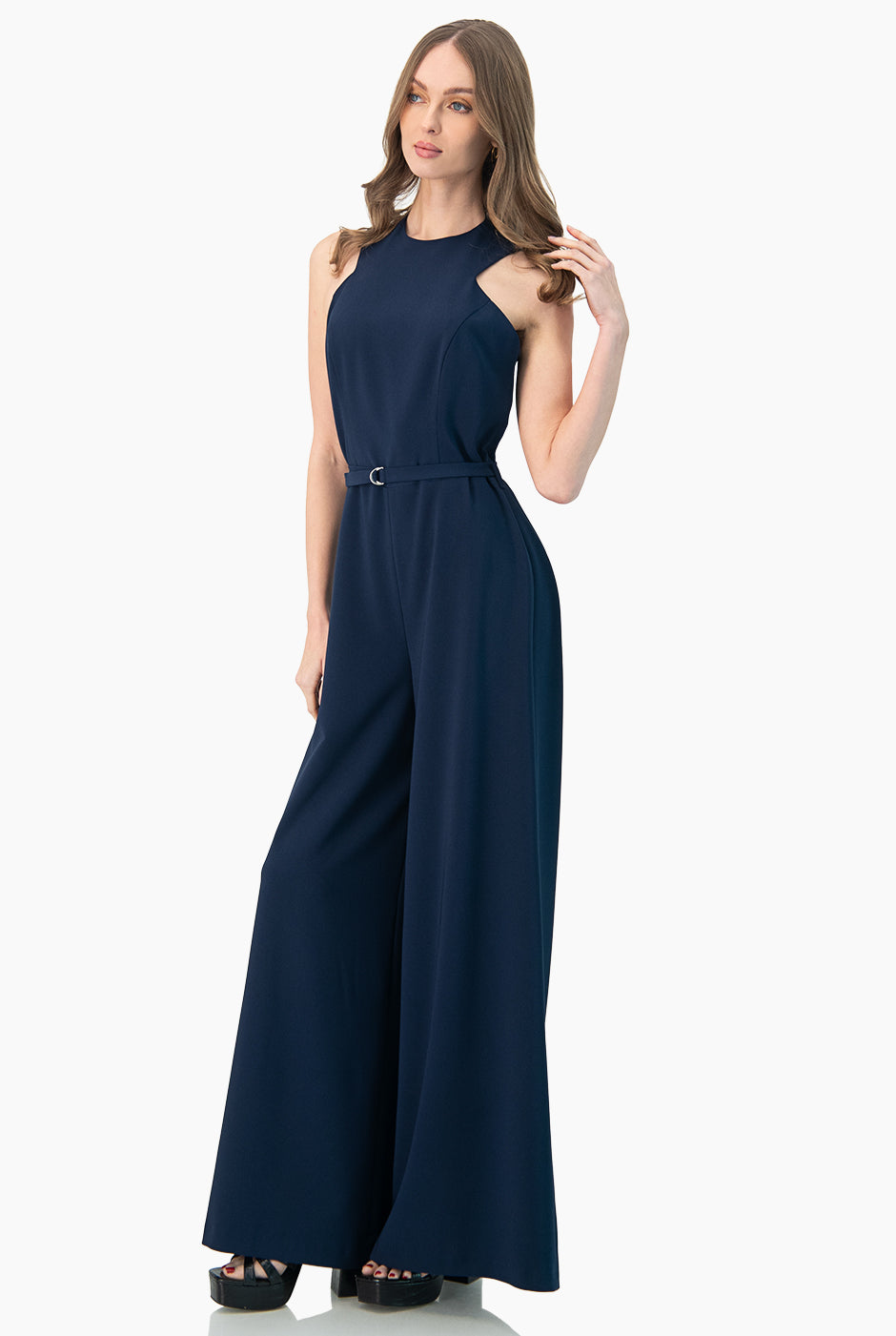 Jumpsuit liso sin mangas
