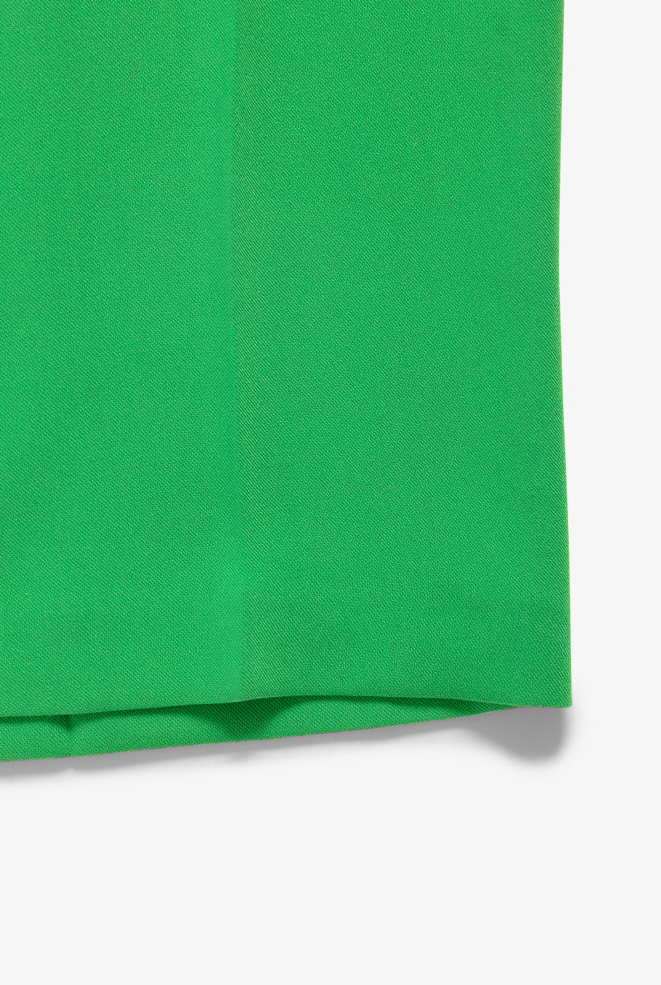 Pantalon recto verde sin bolsas