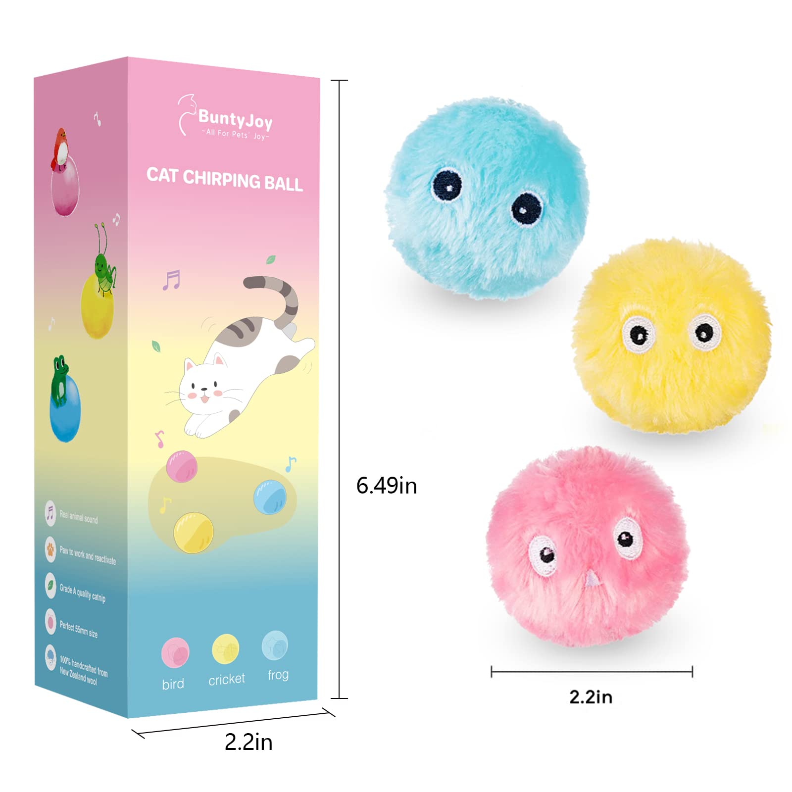 🔥 Last Day Promotion[50% OFF]-Cat Toys Interactive Ball-BUY 2 GET 1 FREE NOW