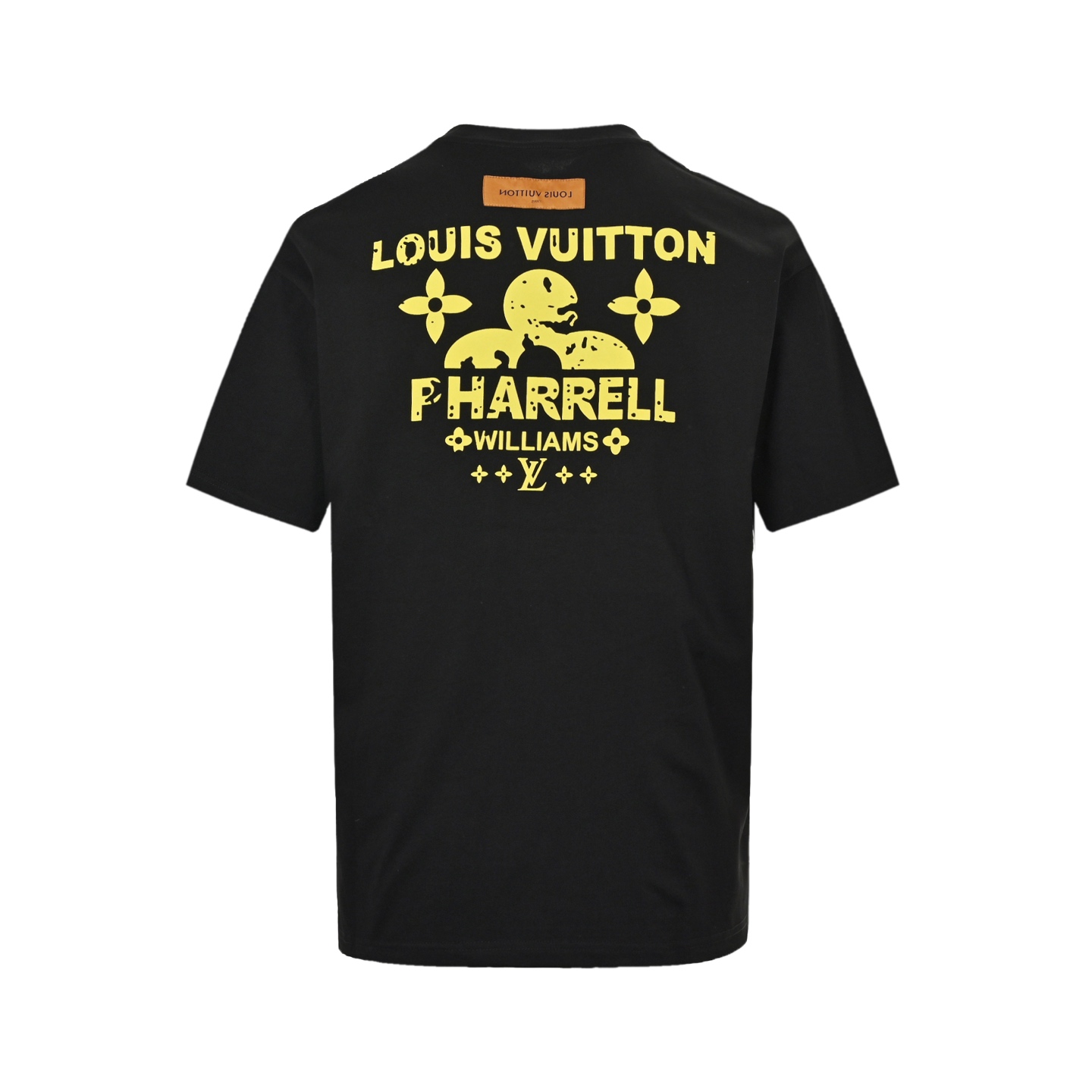 Louis Vuitton 25ss mottled letters monogram suede foam print short sleeves