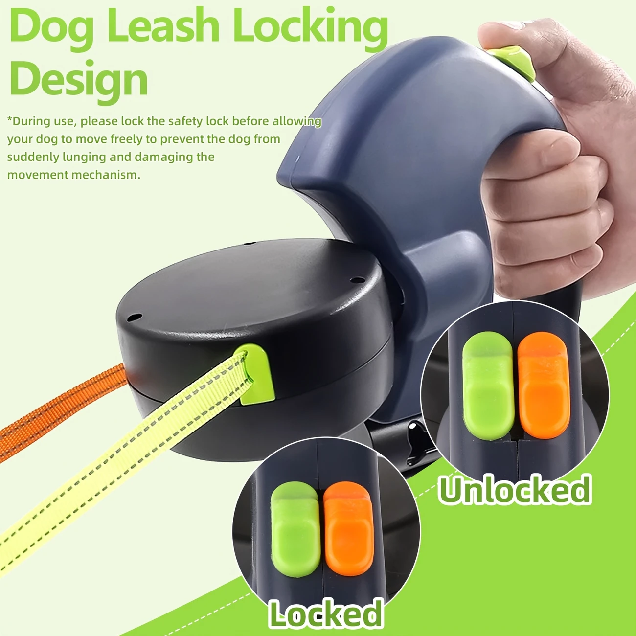 🐶🐶Dog automatic retractable leash (with LED flashlight)