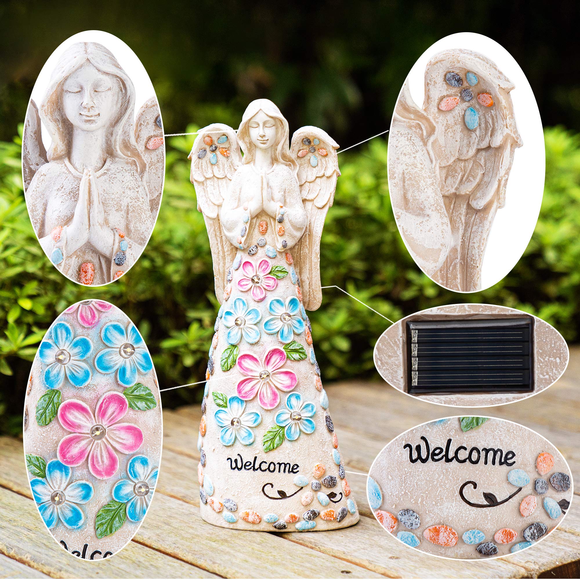 👍Last Day Promotion 60% OFF💥14.5 Inches Garden Angel Statues Outdoor Decor