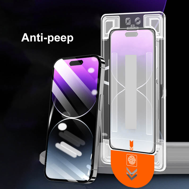 Quick-Apply Anti-Dust and Blue Light Screen Privacy Protector for iPhone