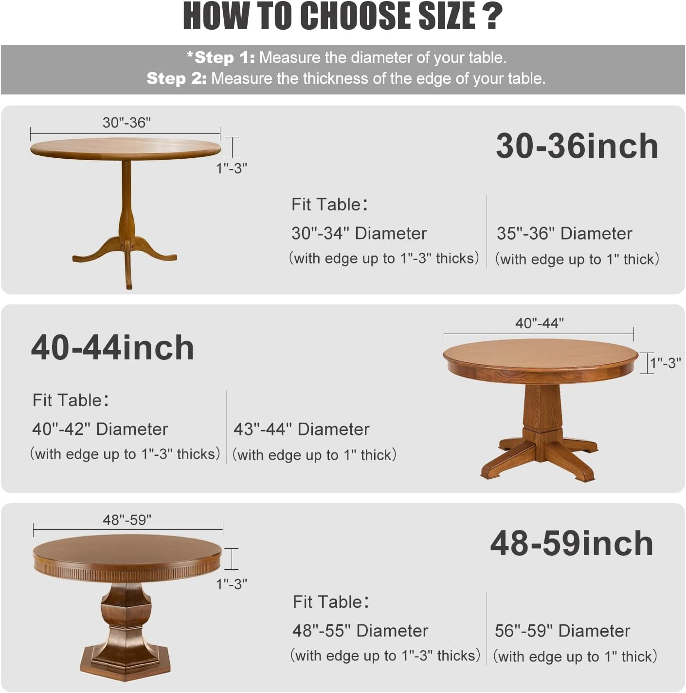 🔥On Sale 49% OFF🔥Reversible Waterproof Stain Resistant Elastic Stretch Table Cloth