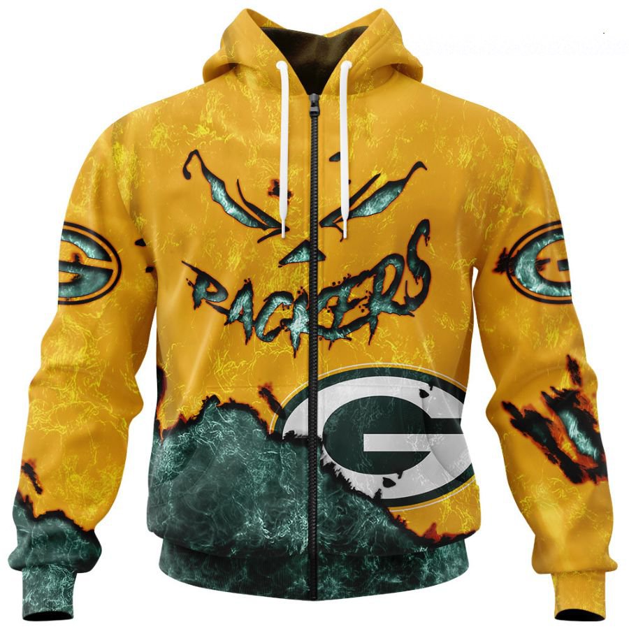 GREEN BAY PACKERS 3D HOODIE HALLOWEEN001