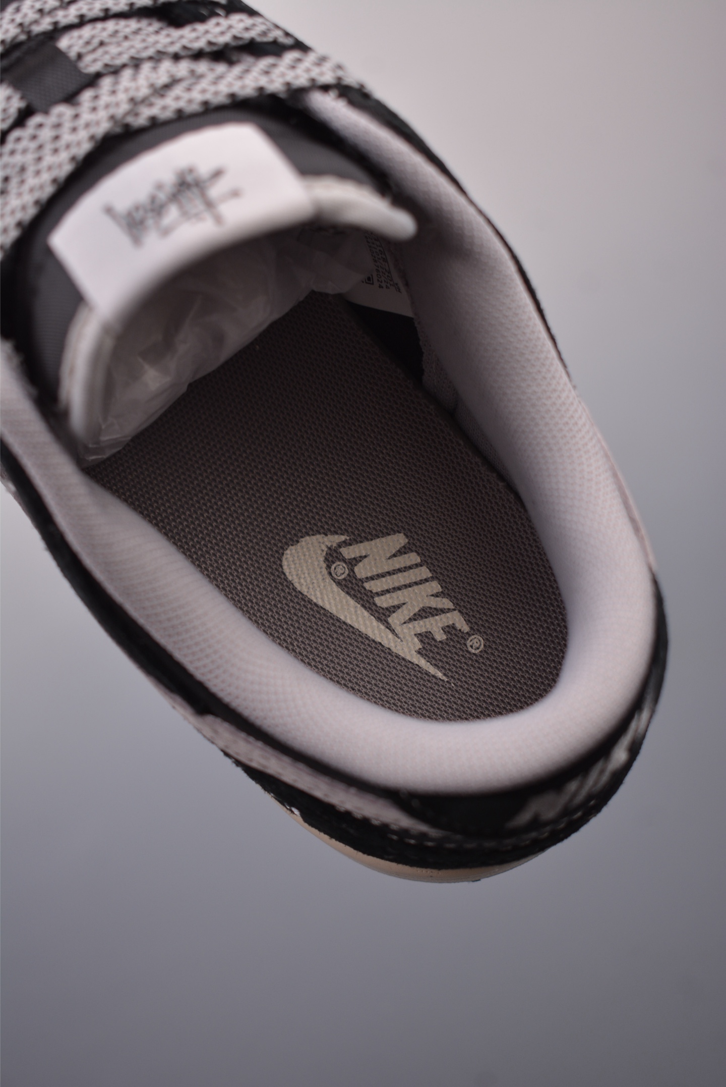 Stussy x Nike By You SB Dunk Low Retro SP Black Grey Embroidery XX3168-201