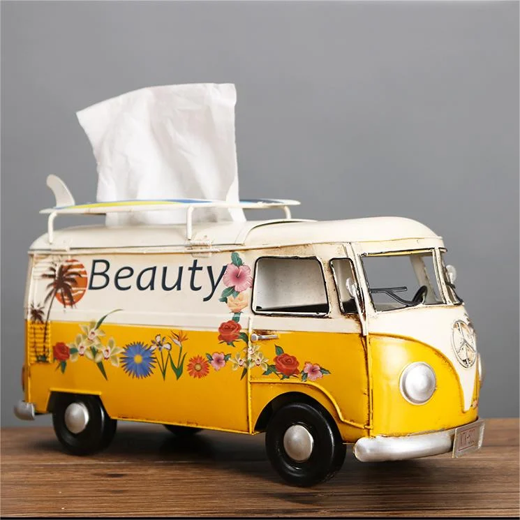 🚐Vintage Car Metal Tissue Box
