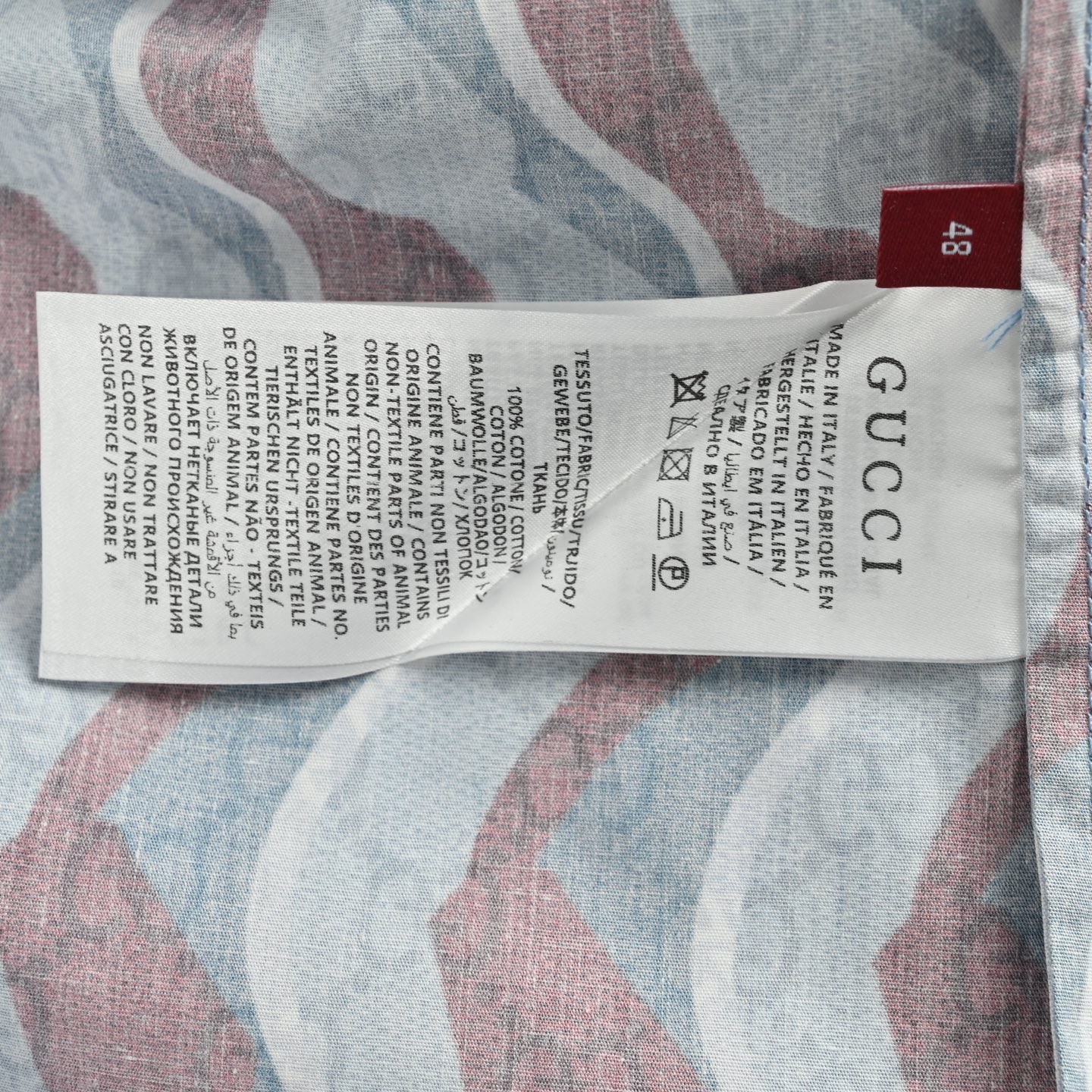 Gucci 25ss short-sleeved shirt with all-over snake print