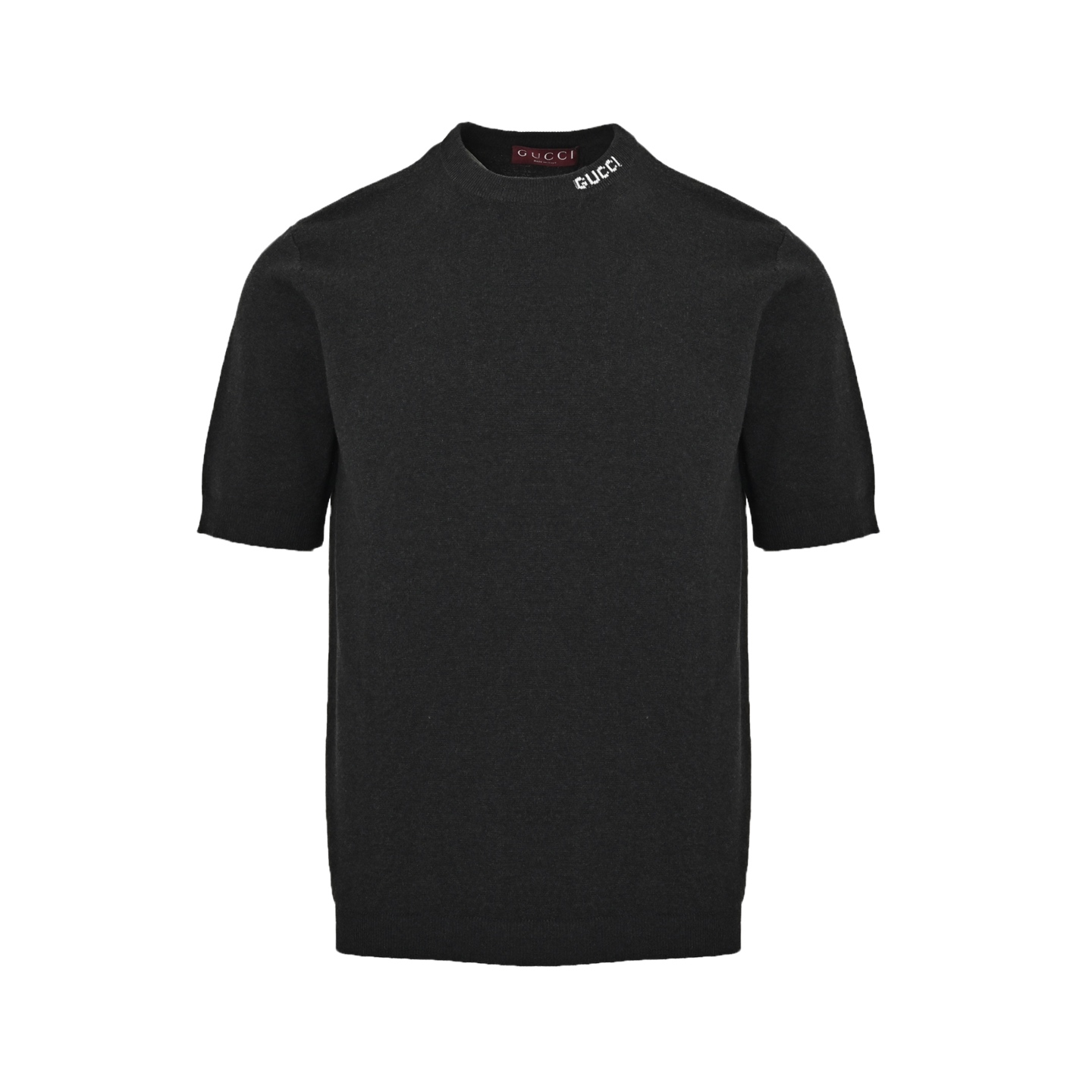 Gucci Intarsia collar knit short sleeves