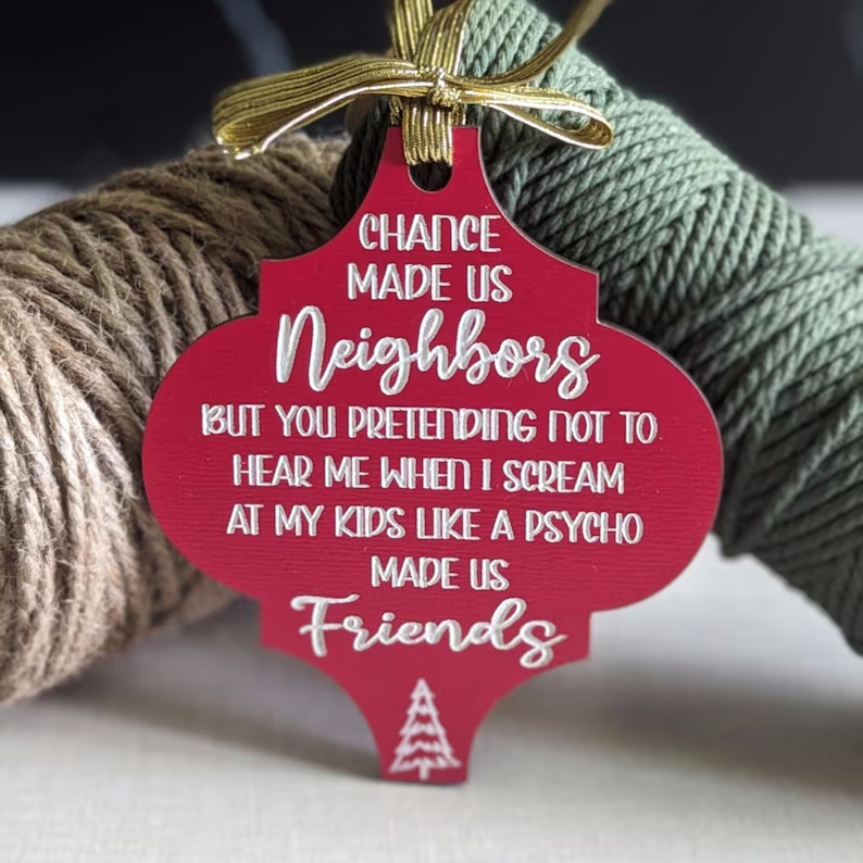 Christmas Ornament for Friends or coworkers