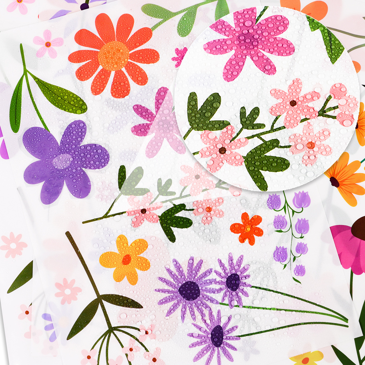 🔥ON SALE🔥102 Pcs/8 Sheets Boho Flower Wall Decals丨Watercolor Flower Wall Art 丨Wildflower Wall Decals