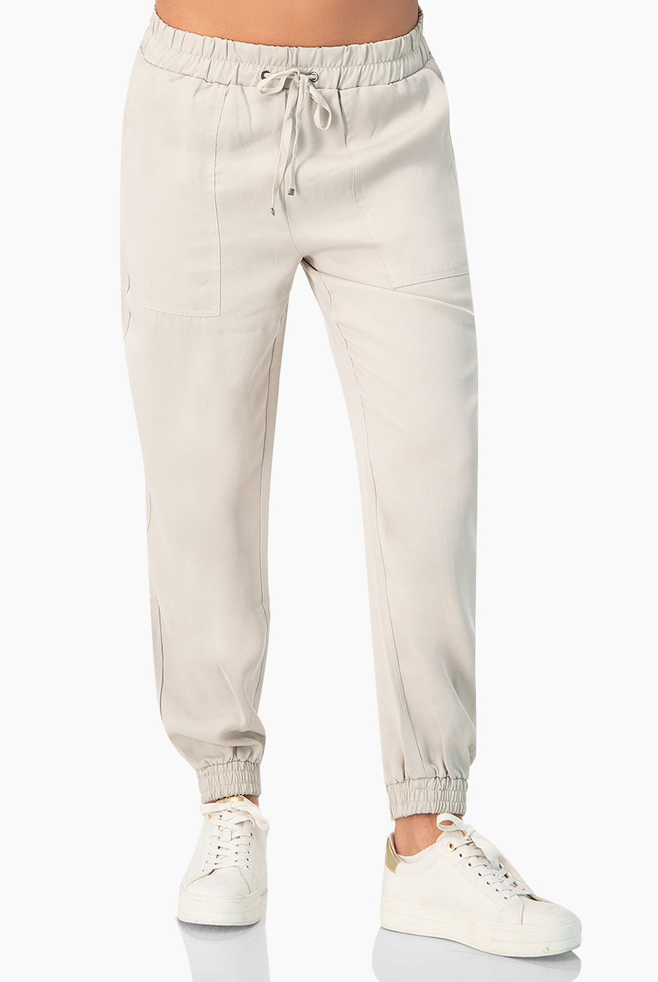 Pantalón Jogger Combinación Lino