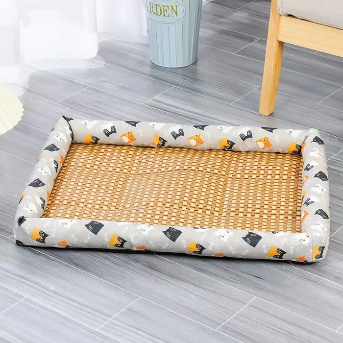 🔥Last Day Promotion-60% OFF🔥Ice Rattan Cooling Bed For Cats/Dogs
