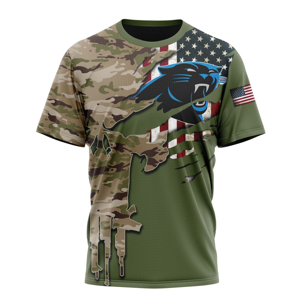CAROLINA PANTHERS 3D HOODIE VETERANS DAY
