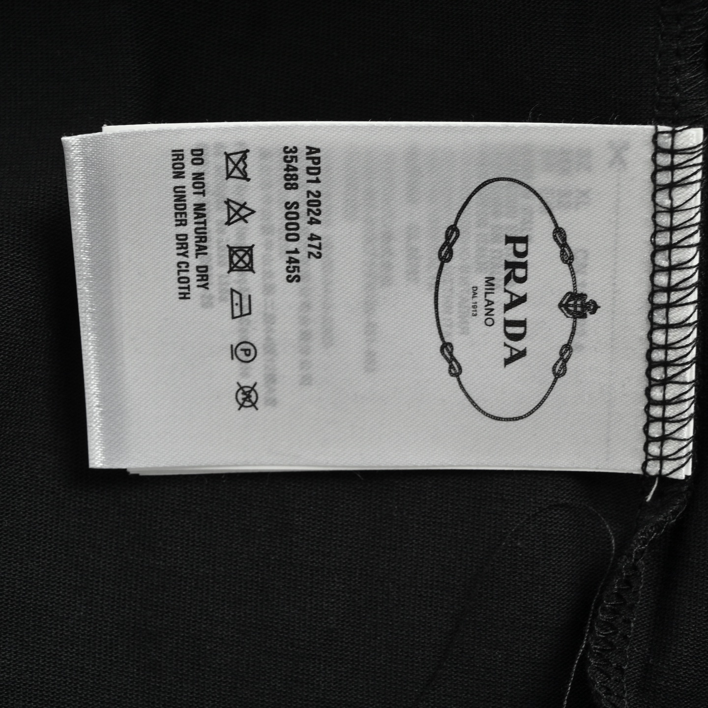 Prada 25ss hem nylon pocket short sleeve