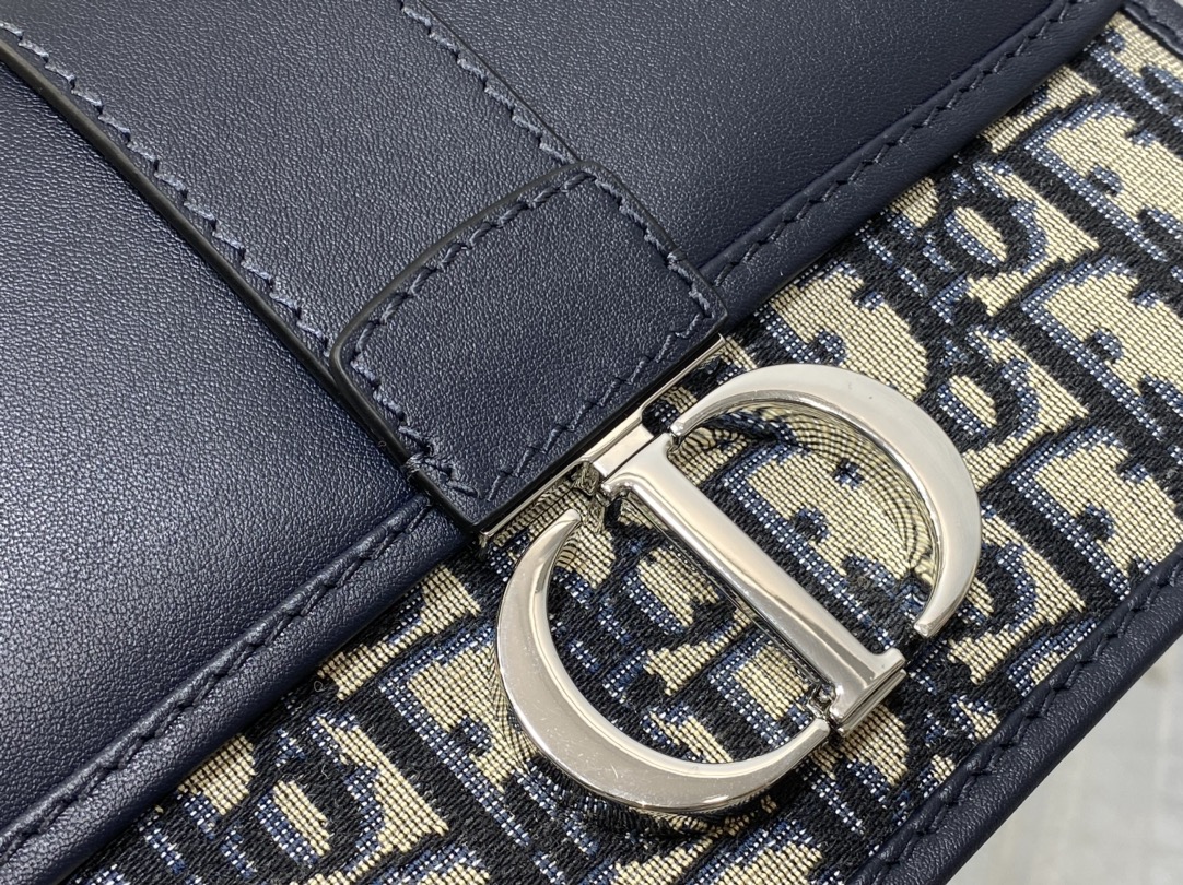 Dior Montaigne 30 East West leather shoulder strap bag