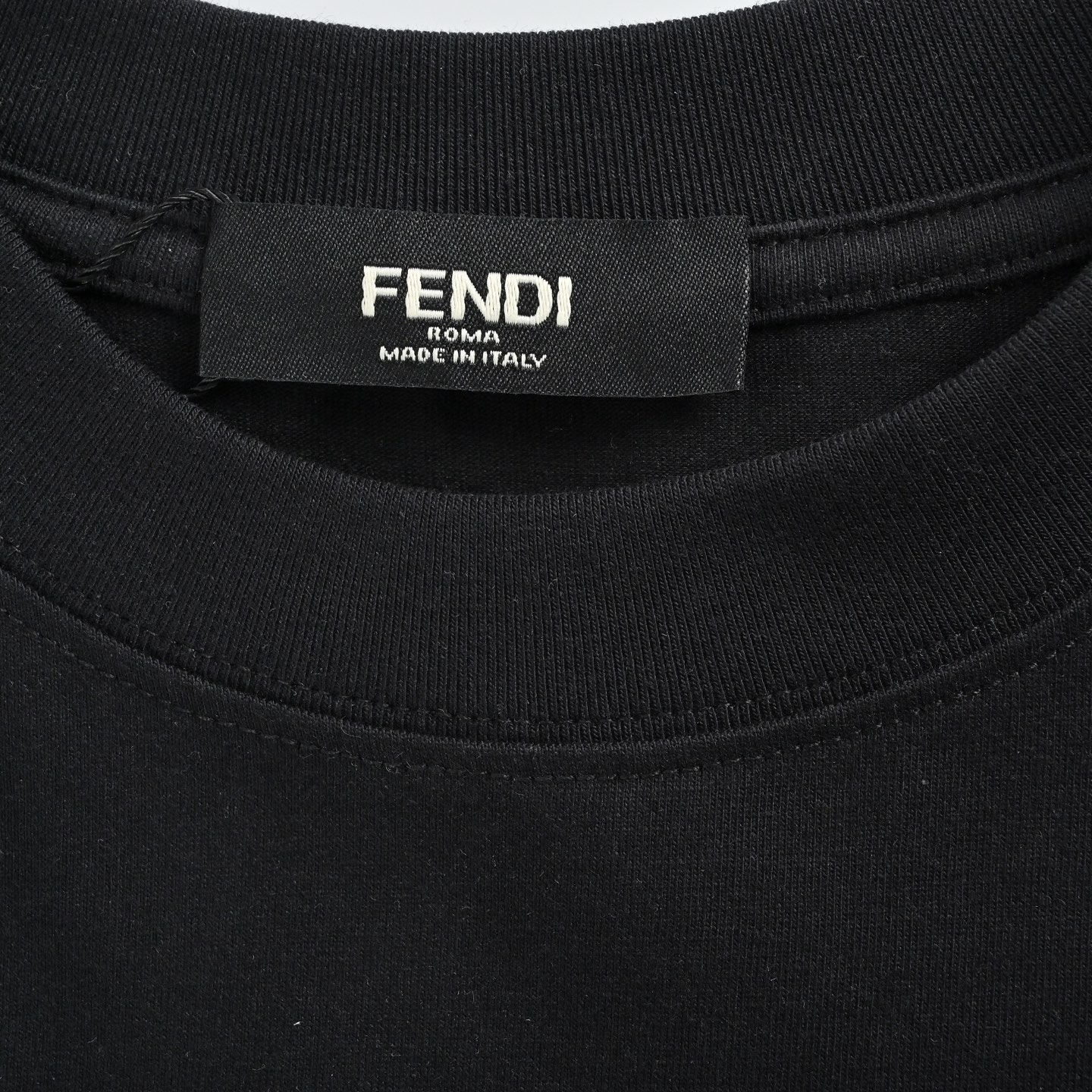 Fendi 25ss cartoon character hand-painted print short sleeves