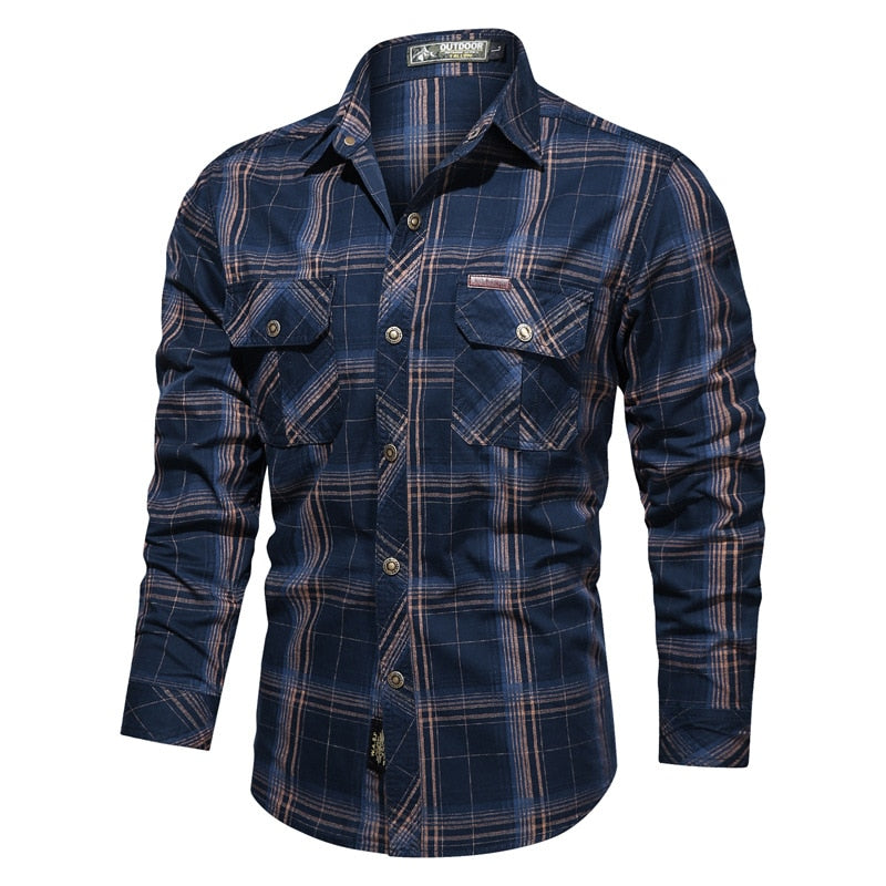 Plaid Elegance Men's Shirt