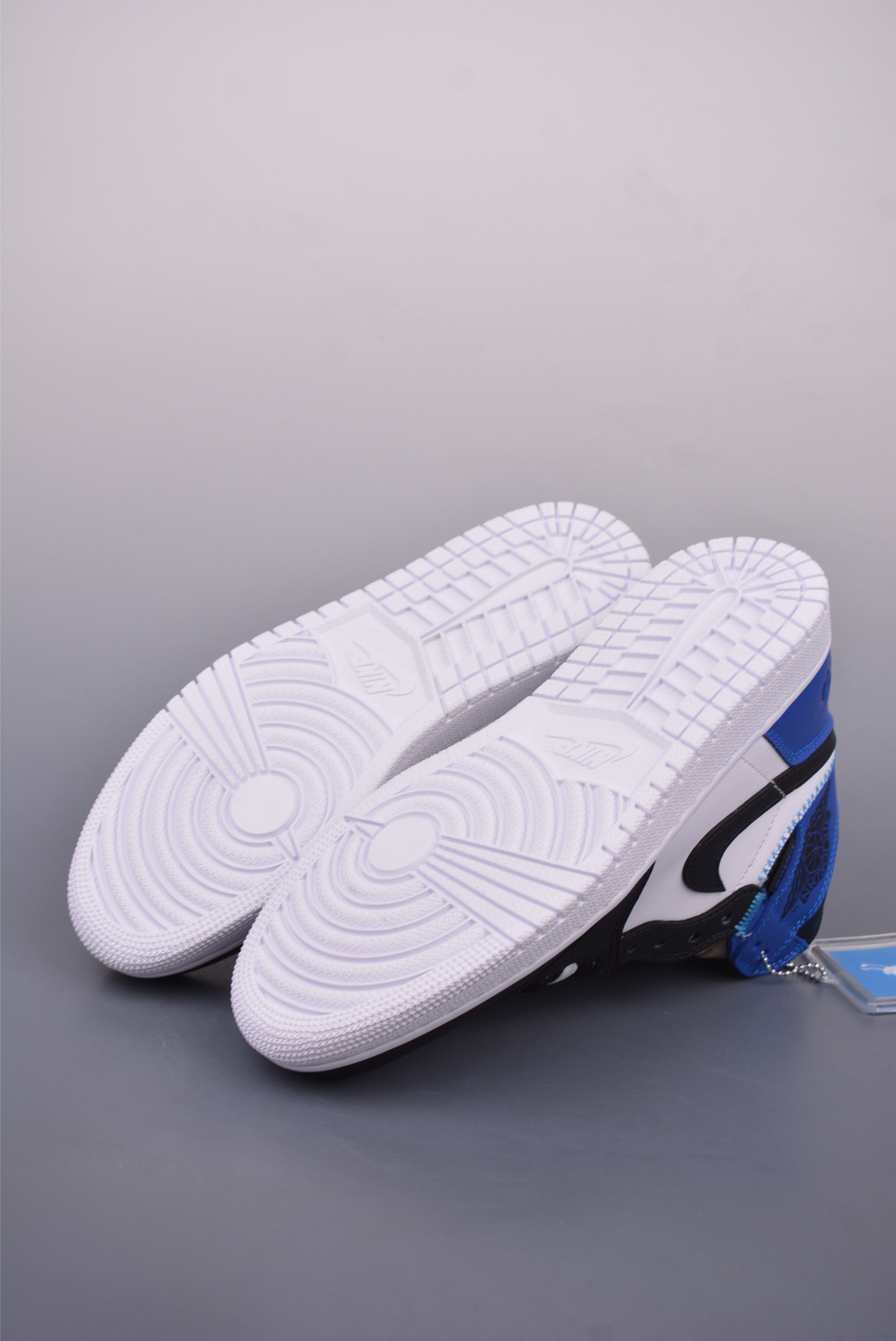Fragment Design x Union x Air Jordan AJ1 Retro High NRG Fujiwara Hiroshi Lightning Black White Blue DZ5485-041