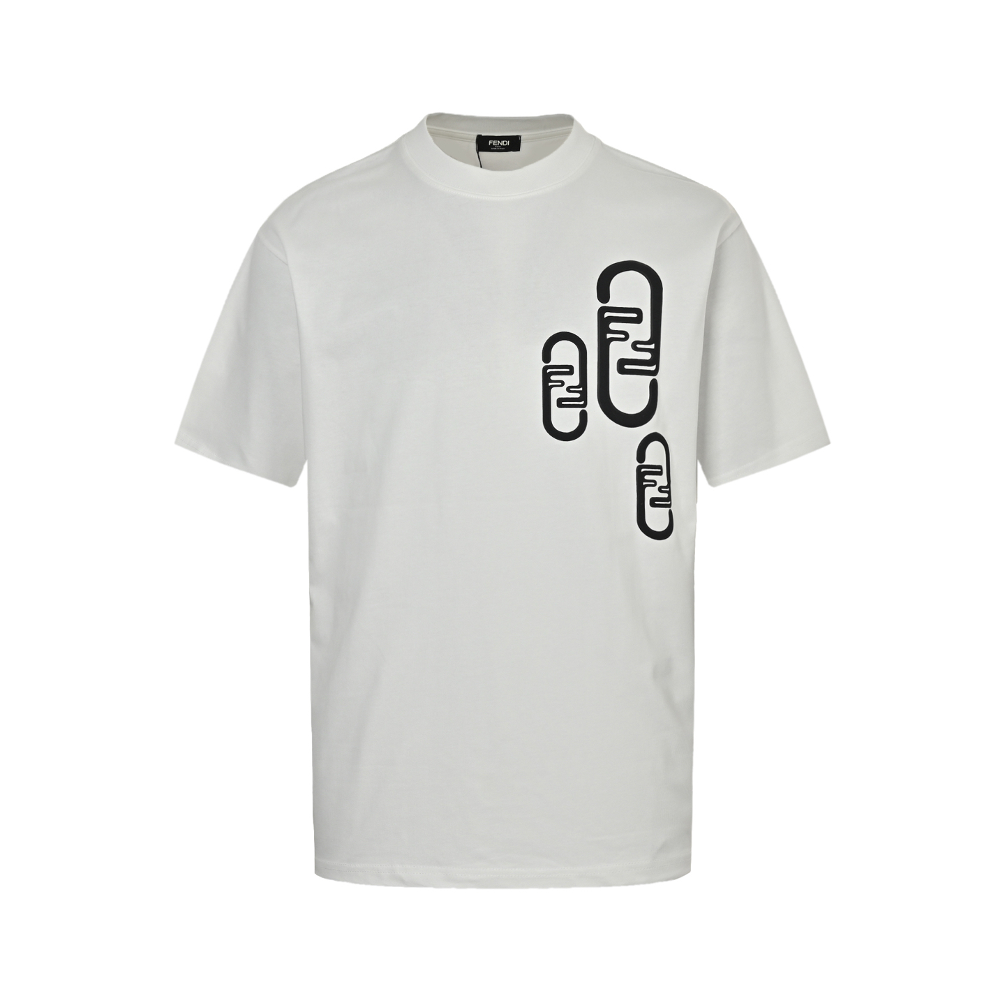 Fendi 25ss personalized F letter print short sleeve