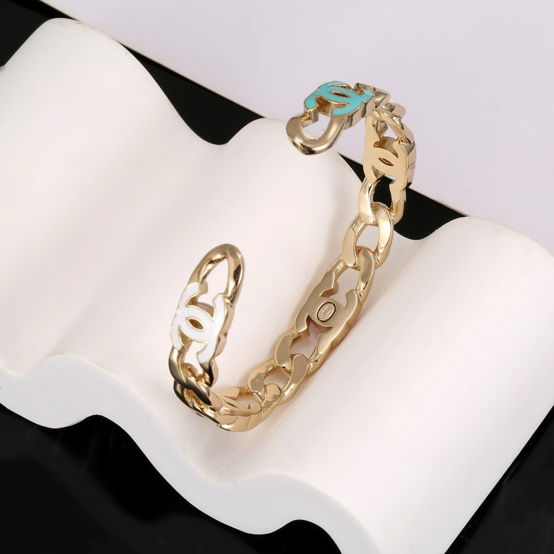Chanel Oil Drop Colored Letters Bracelet