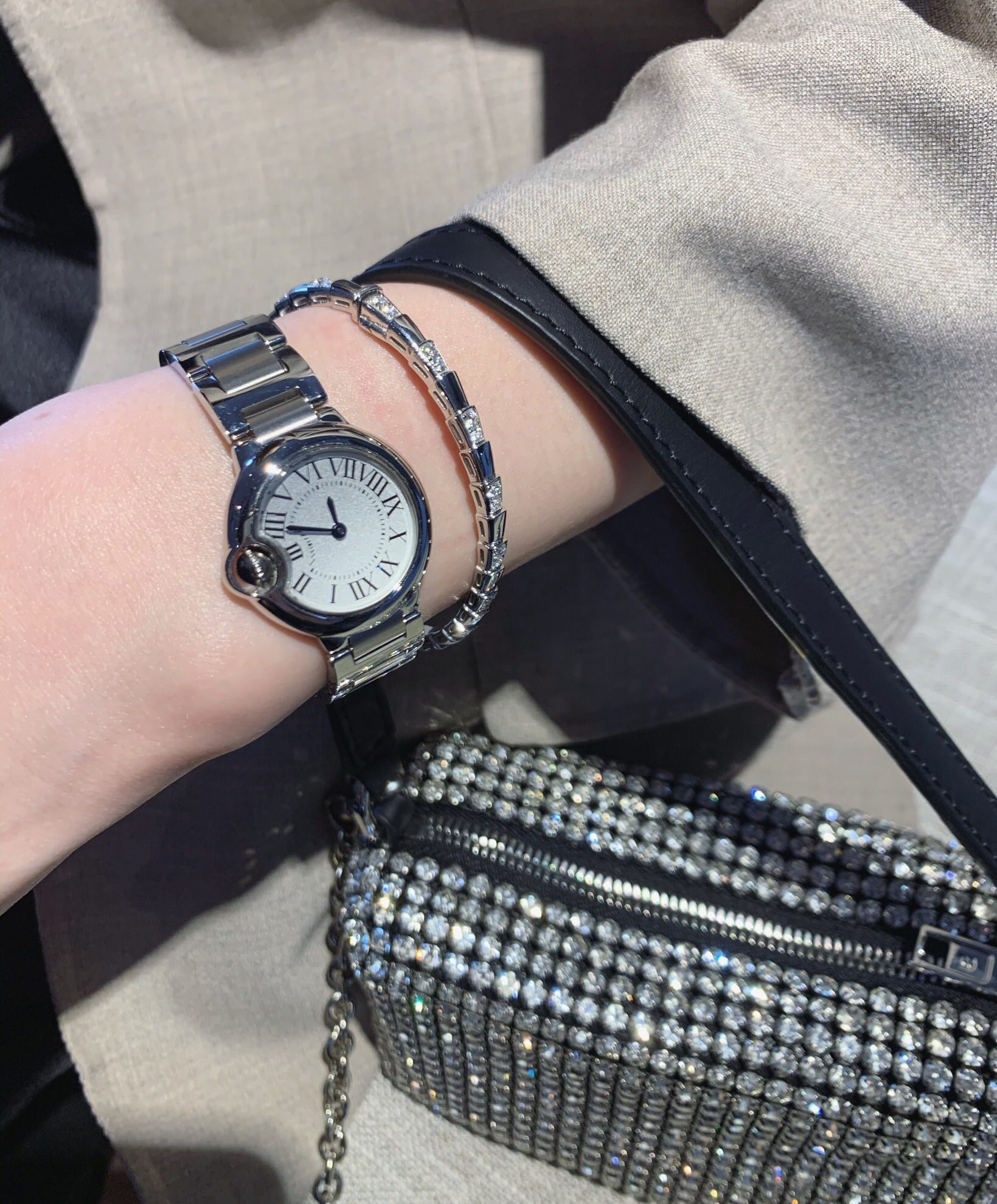 Bulgari Serpenti Viper Mother-of-Pearl Snake Bracelet