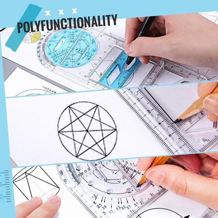 Christmas Sale🔥 Multifunctional Geometric Rulers - Buy 3 Get 2 Free NOW!