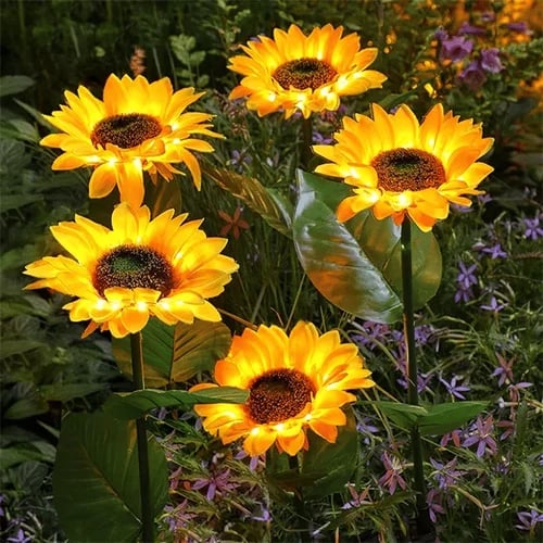 💥Last Day Promotion-[SAVE 50% OFF]--Waterproof Solar Sunflower Light--BUY 3 GET 10% OFF & FREE SHIPPING