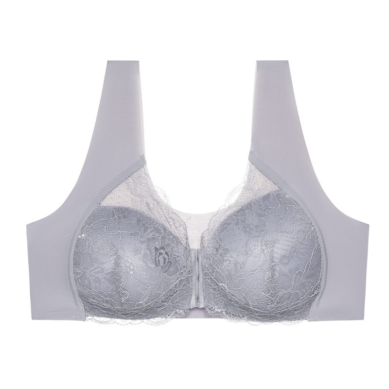 👍2024 Summer New Arrival- 50% OFF💥 Convenient Front Button Traceless Lace Bra--Buy 4 Free Shipping