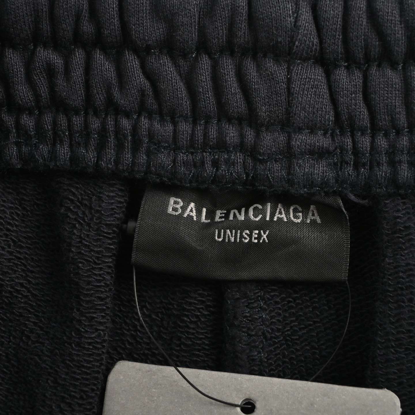 Balenciaga 25ss heavy batik washed embroidered wide-leg trousers