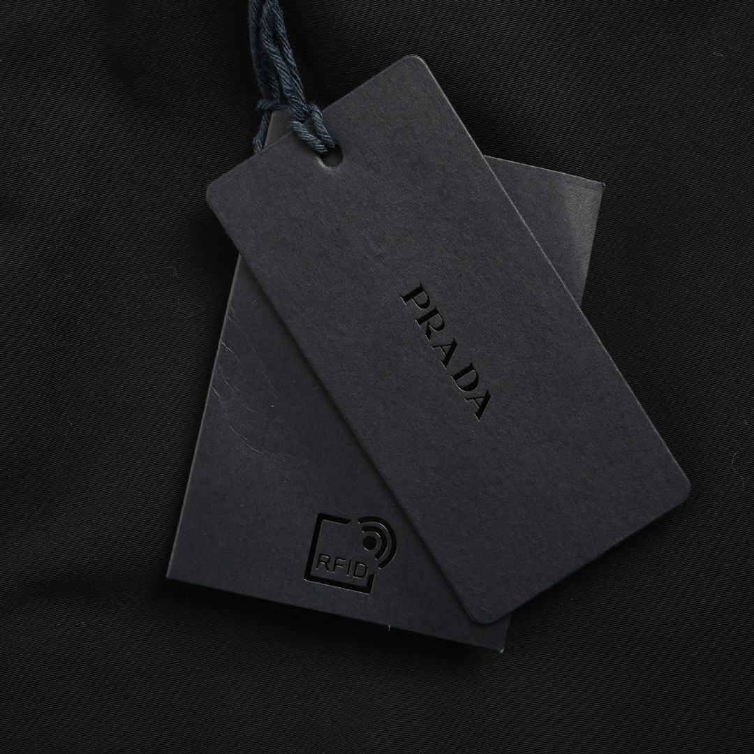 Prada 24Fw triangle logo recycled nylon trousersV