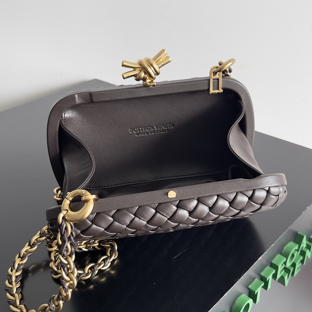 Bottega Veneta 24 Spring Fashion Braided Chain Evening Bag 776662