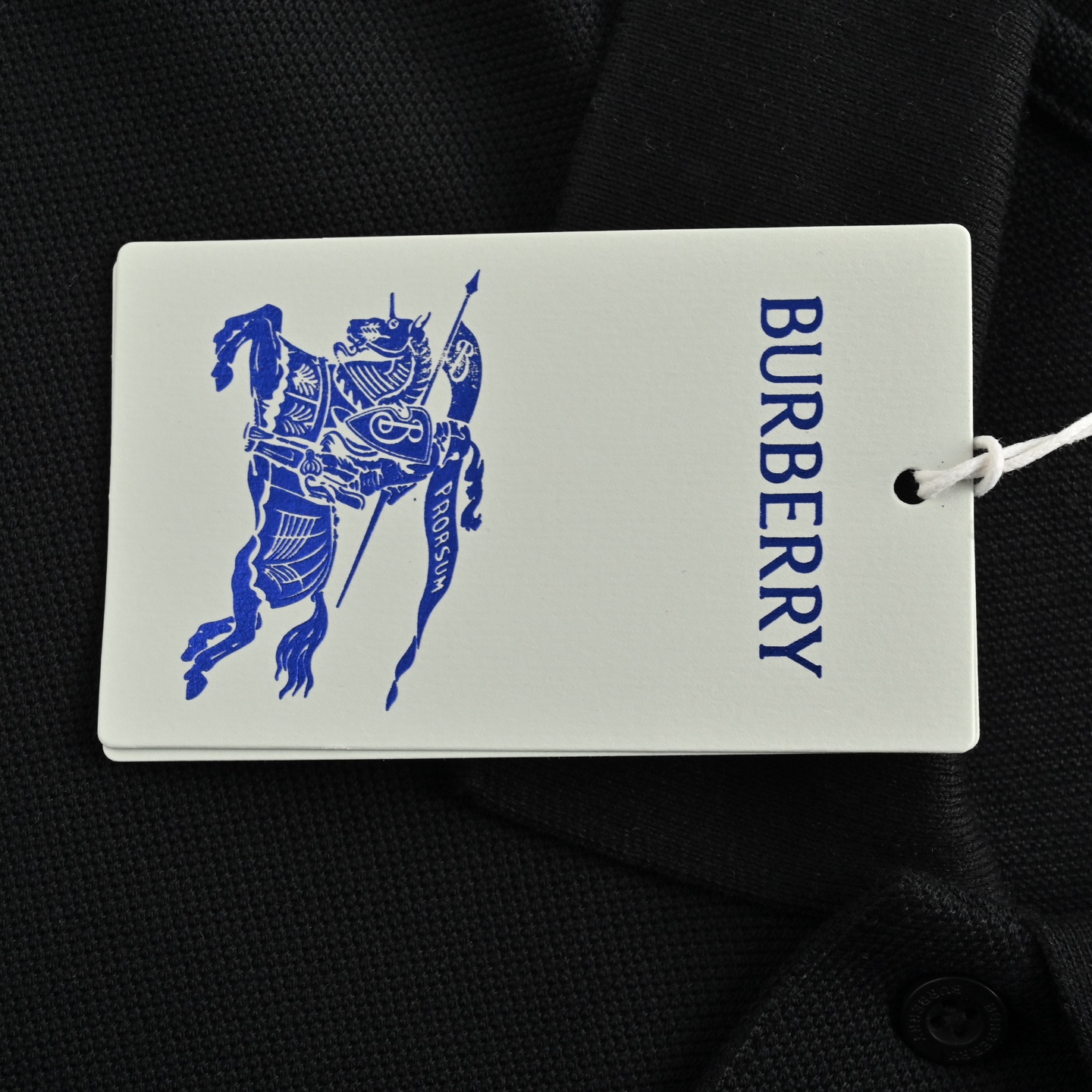 Burberry 25ss embroidered wheat ears and horses Polo short sleeves