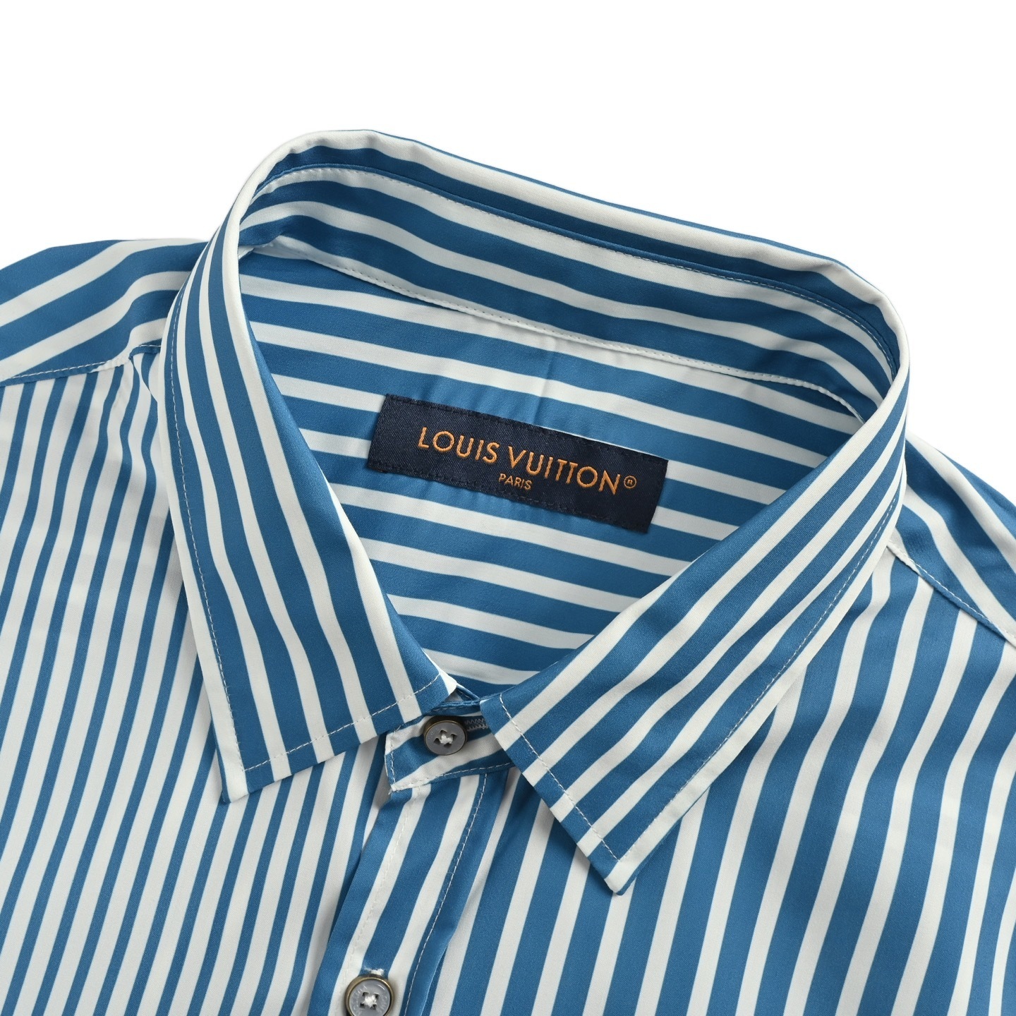 Louis Vuitton 25Fw striped patchwork shirt