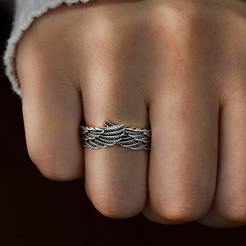 🔥Last Day Promotion 65% OFF 💕 Angel Wings Ring - A reminder of a special person's love!