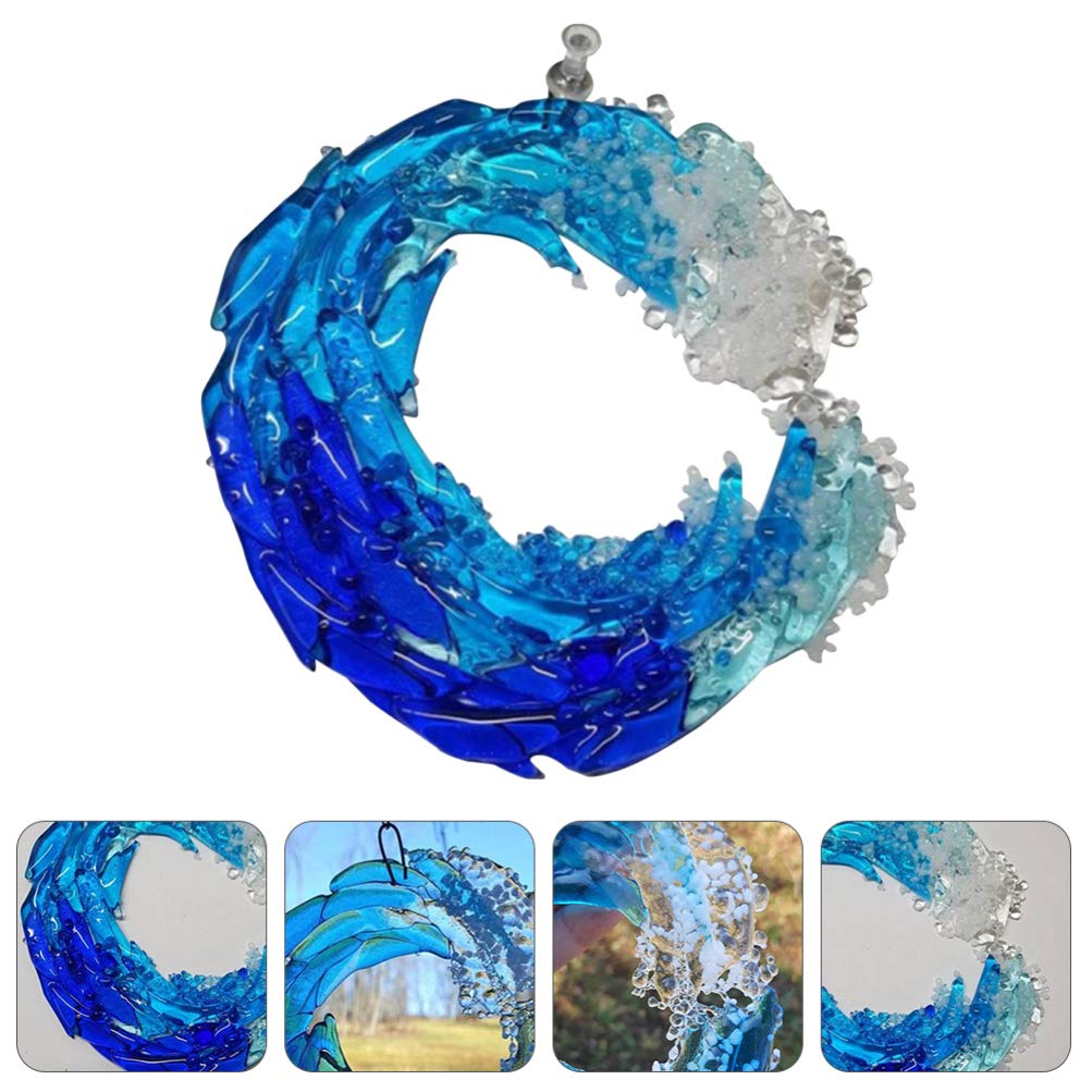 (🔥Last Day Promotion-SAVE 50% OFF)Fused Glass Ocean Suncatcher Ornament Glass Wave Sun Catcher-BUY 2 GET 10% OFF & FREE SHIPPING