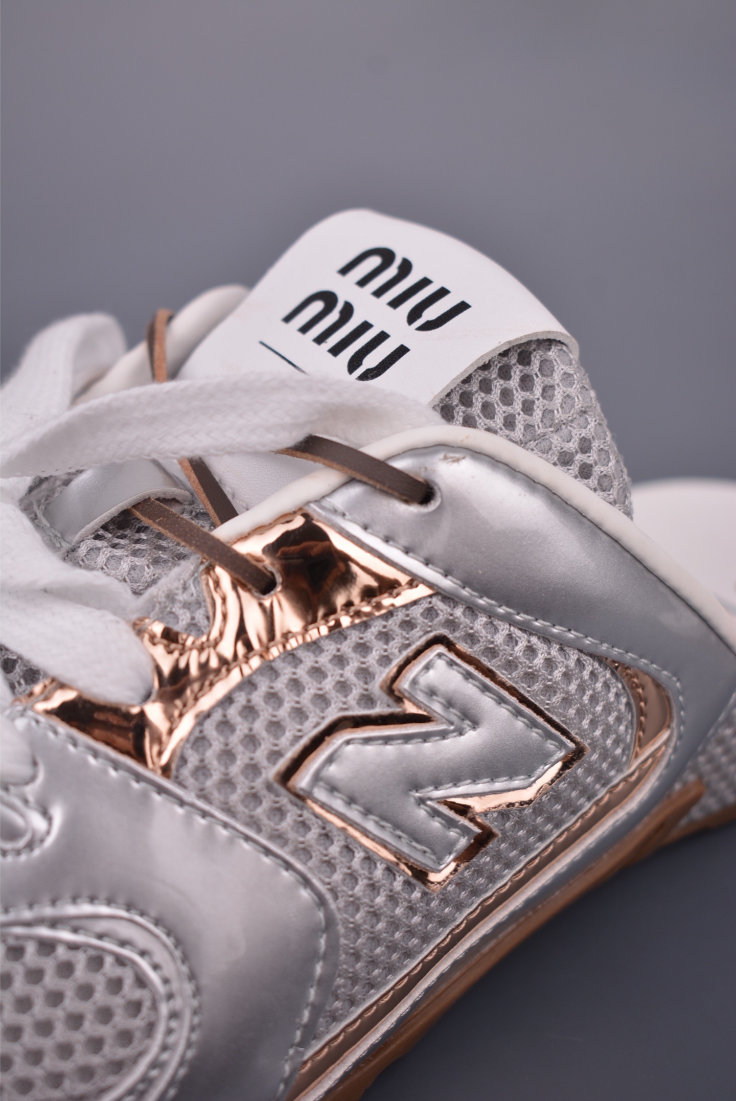Miu Miu x New Balance 530 SL Faded Suede Mules 