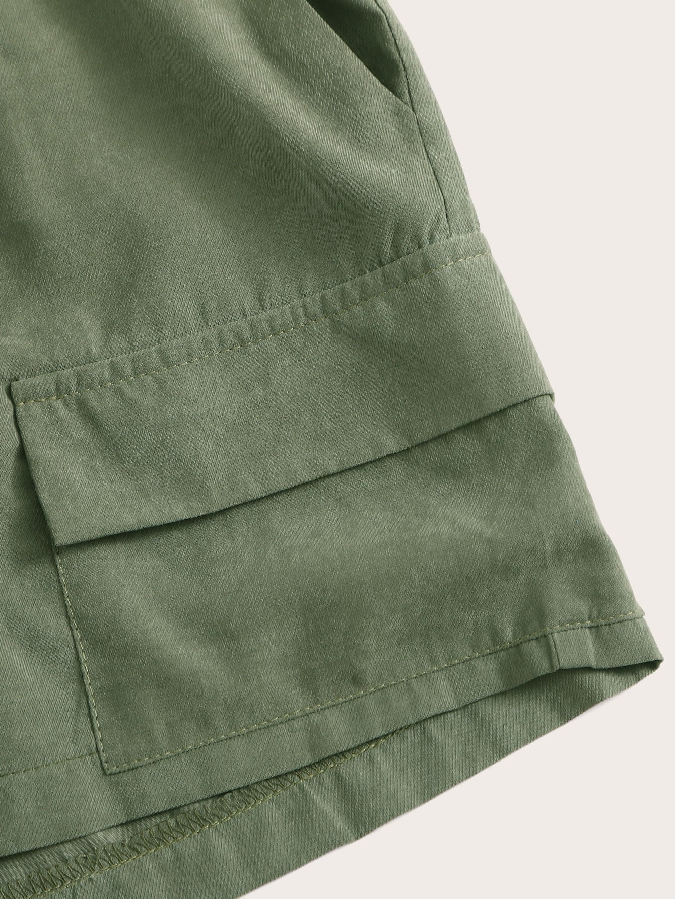 Knot Flap Pocket Cargo Shorts