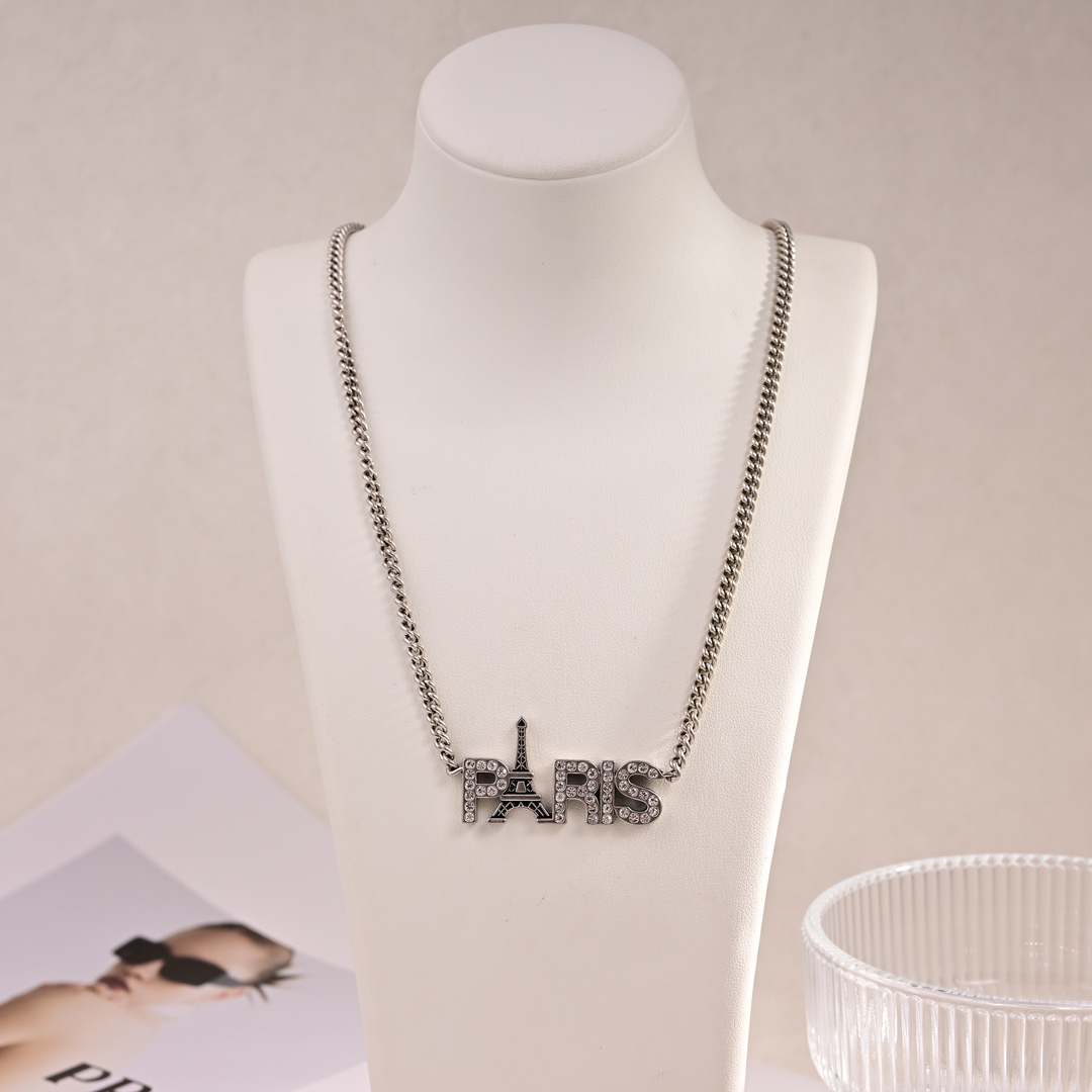 Balenciaga Eiffel Tower Chain Vintage Necklace