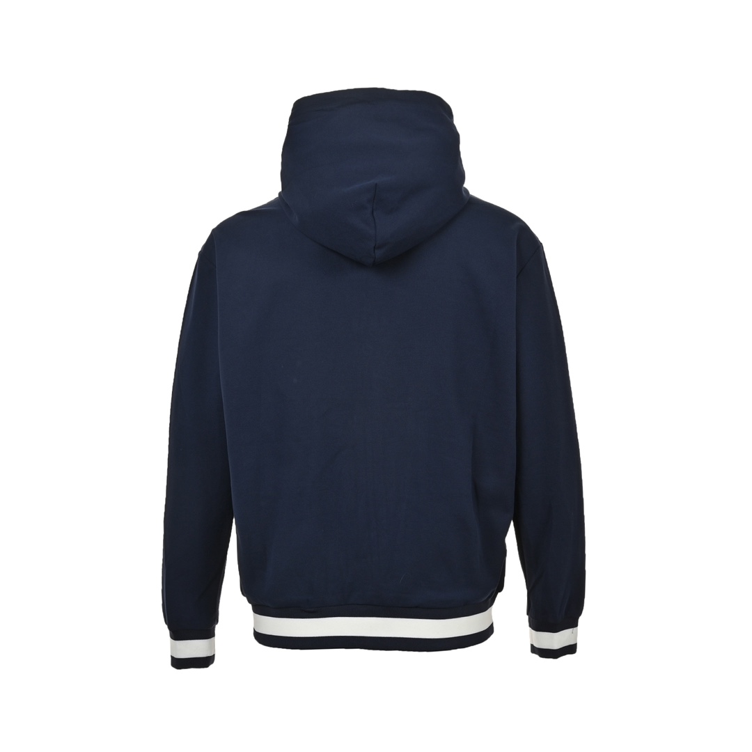 Gucci 24Fw striped lettering laminated zip-up hooded jacket