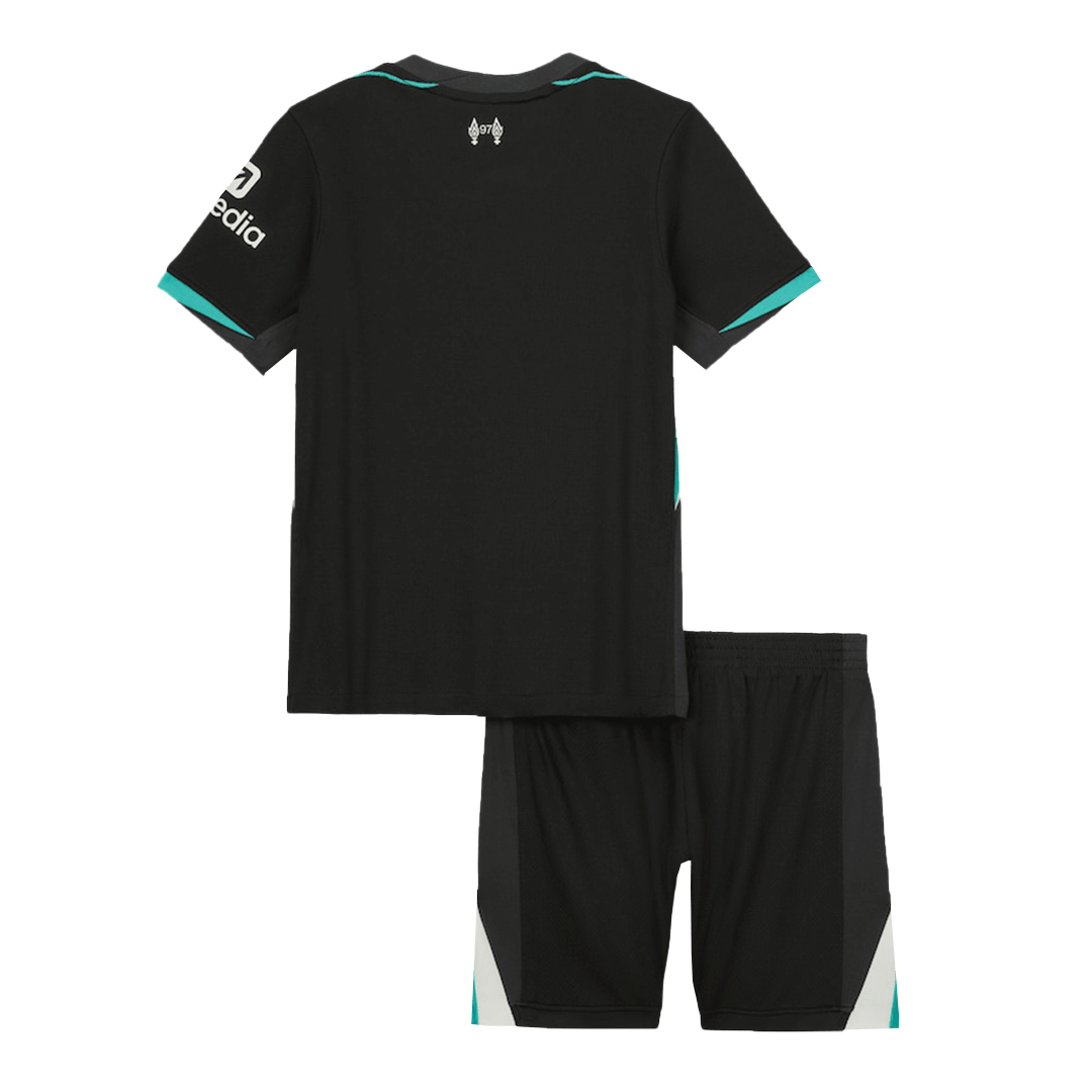 Liverpool away kids' football shirt (shirt + shorts) 2024/25