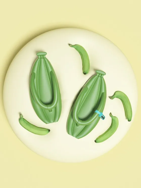 BANANA SHAPE ANTISKID FLIP-FLOPS