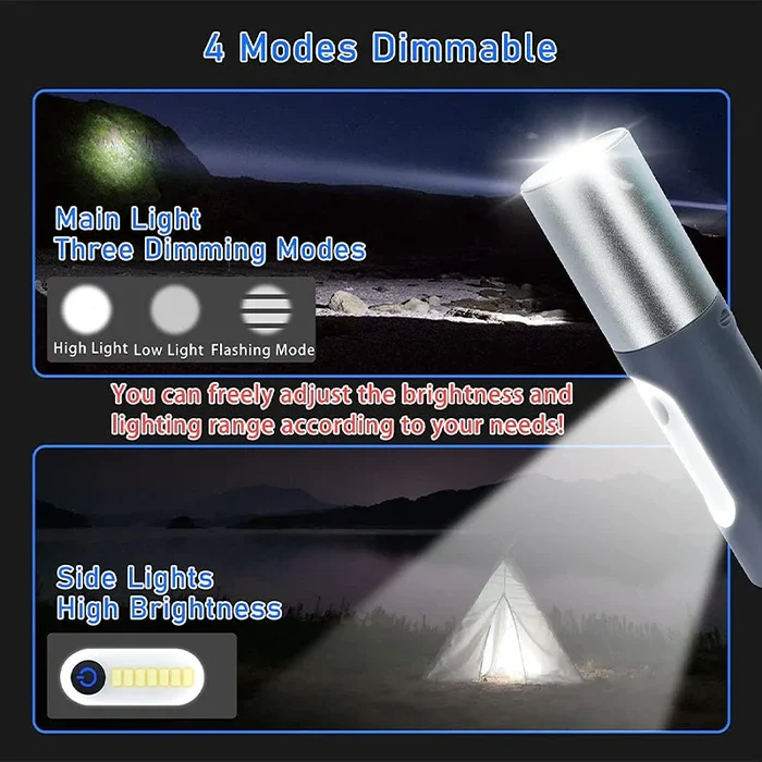 LED Rechargeable Flashlights🔥（Last day of special price, back to original price tomorrow）