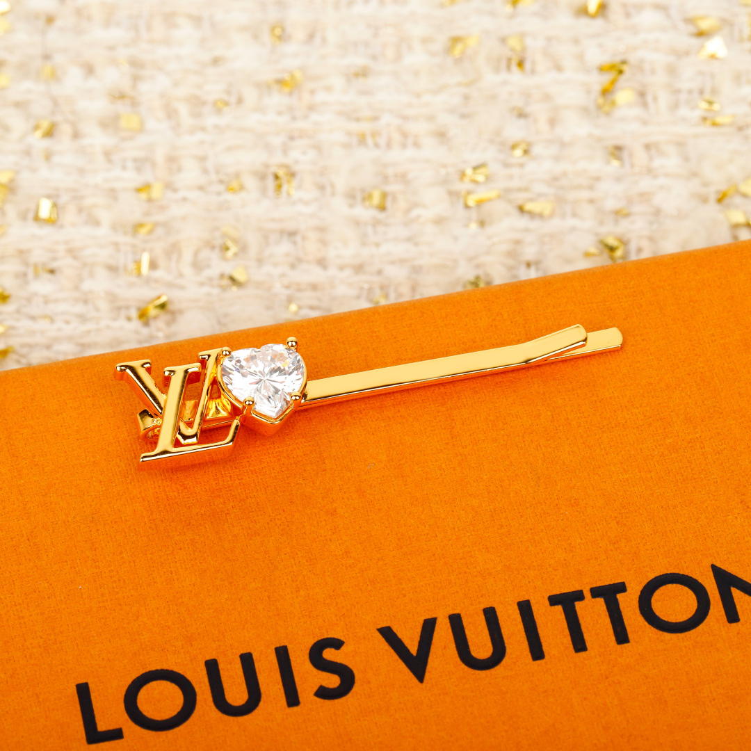 Louis Vuitton Heart Hair Clip