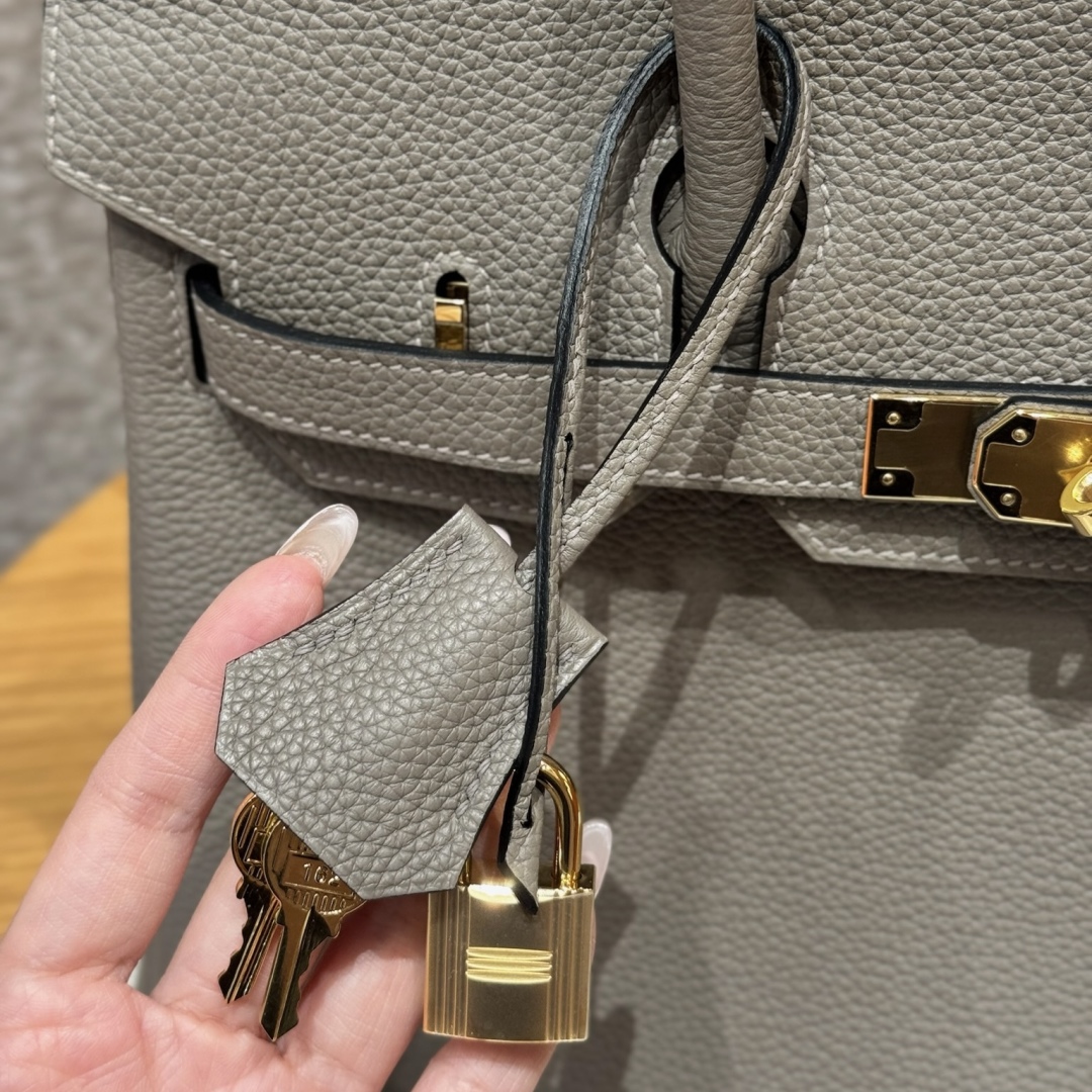 Hermes Birkin M8Girs Asphalte Handbag (Handmade to Order)
