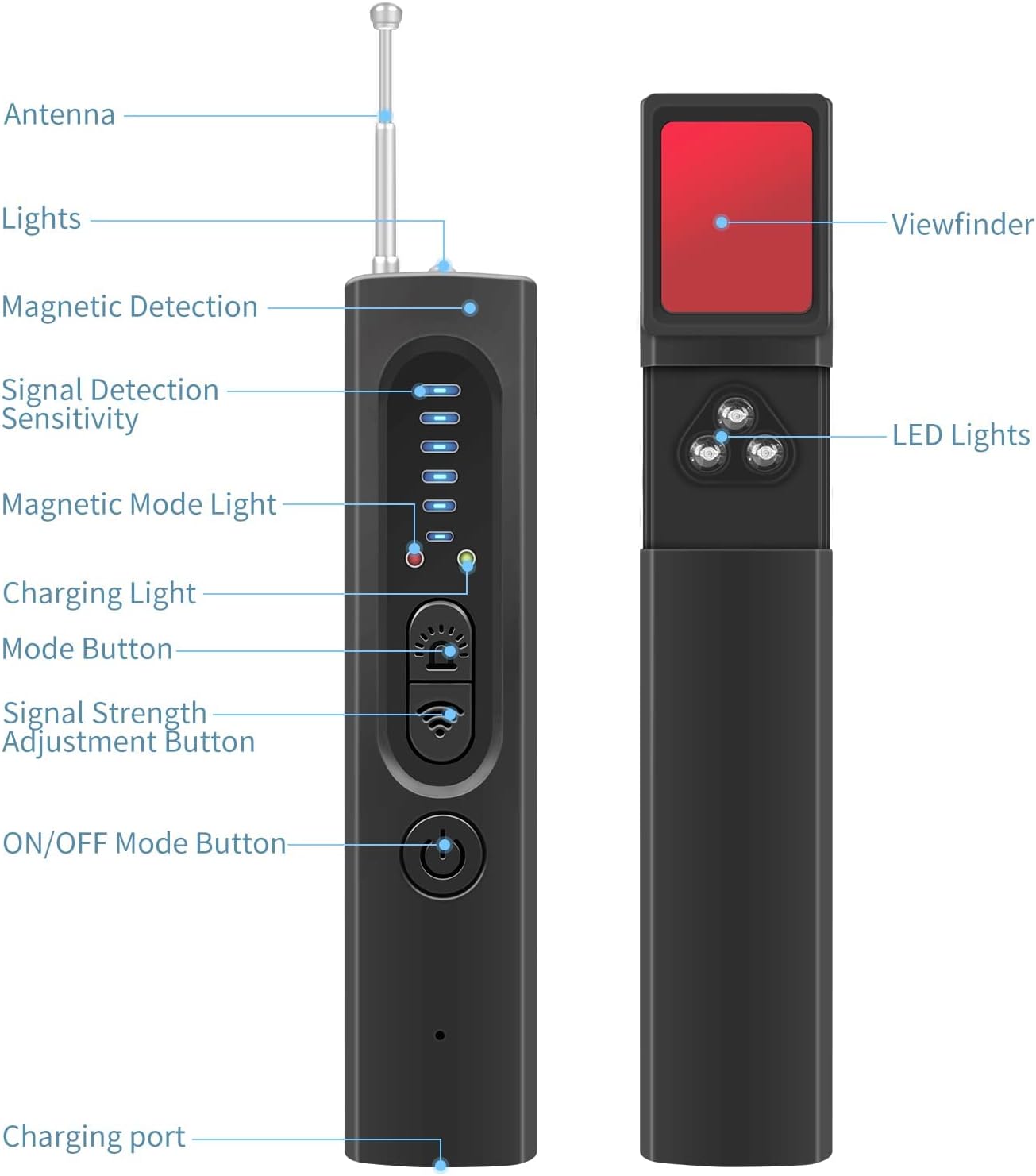 🔥Last day to get50% off🔥Hidden Camera Detector - Pocket Anti-spy / Bug Sweeping Listening Device🔍