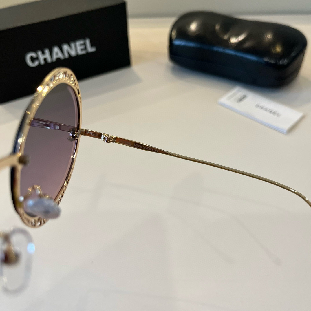 Chanel round frame sunglasses